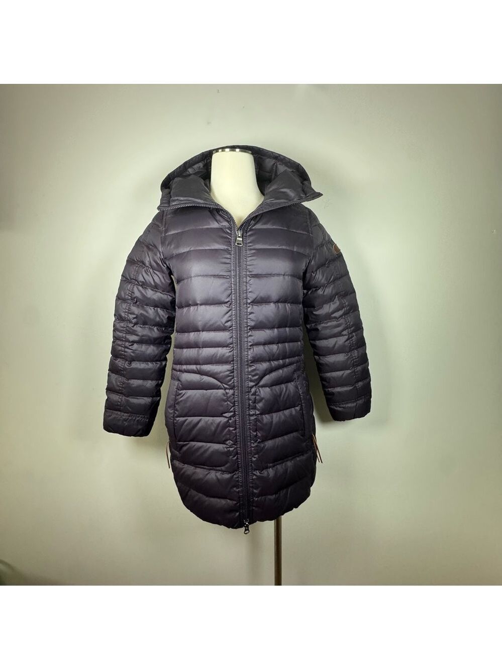 Aigle Women's  Puffer Coat size 36 Small Dark Purplish